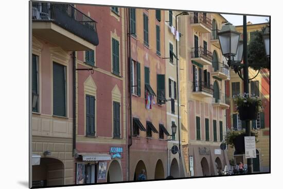 Italy, Liguria Province, Santa Margherita Ligure, pastel buildings-Alan Klehr-Mounted Photographic Print