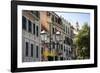 Italy, Liguria Province, Santa Margherita Ligure, pastel buildings-Alan Klehr-Framed Photographic Print