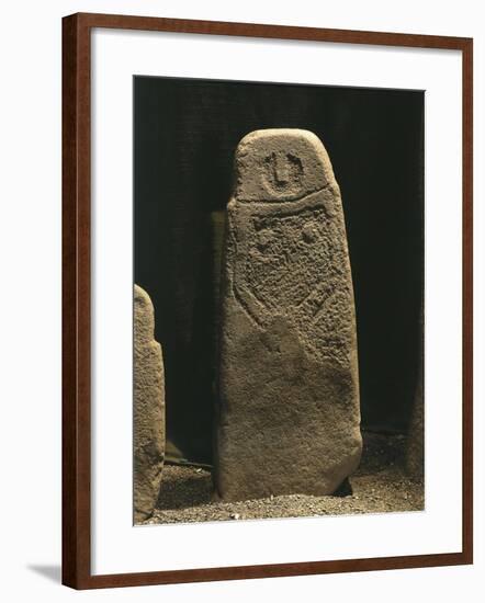 Italy, Liguria Region, Anthropomorphic Menhir Statue from Val Di Magra-null-Framed Giclee Print