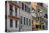 Italy, Liguria, Santa Margherita Ligure. Pastel buildings-Alan Klehr-Stretched Canvas