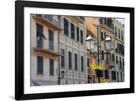 Italy, Liguria, Santa Margherita Ligure. Pastel buildings-Alan Klehr-Framed Photographic Print