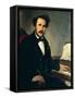 Italy, Lombardy, Bergamo, Portrait of Italian Composer Gaetano Donizetti-null-Framed Stretched Canvas