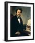 Italy, Lombardy, Bergamo, Portrait of Italian Composer Gaetano Donizetti-null-Framed Giclee Print