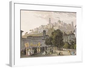 Italy, Lombardy, Bergamo, View of City-null-Framed Giclee Print