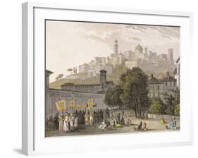 Italy, Lombardy, Bergamo, View of City-null-Framed Giclee Print