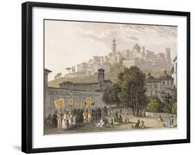 Italy, Lombardy, Bergamo, View of City-null-Framed Giclee Print