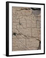 Italy, Lombardy, Camonica Valley, Petroglyphs on Rock-null-Framed Giclee Print