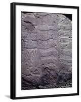 Italy, Lombardy, Camonica Valley, Petroglyphs on Rock-null-Framed Giclee Print