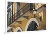 Italy, Lombardy, Cremona. Balcony with wrought iron work-Alan Klehr-Framed Photographic Print