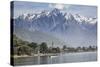 Italy, Lombardy, Lake Como, Northern Branch of Lake Como and the Town of Gravedona-ClickAlps-Stretched Canvas