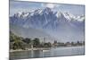 Italy, Lombardy, Lake Como, Northern Branch of Lake Como and the Town of Gravedona-ClickAlps-Mounted Photographic Print