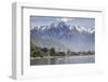 Italy, Lombardy, Lake Como, Northern Branch of Lake Como and the Town of Gravedona-ClickAlps-Framed Photographic Print