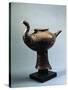 Italy, Lombardy, Lamp Made from Dark Terracotta, from Golasecca Culture-null-Stretched Canvas