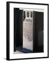Italy, Lombardy, Lodi Vecchio, Relief Memorial Stone in Honor of Caio Collio Silone-null-Framed Giclee Print