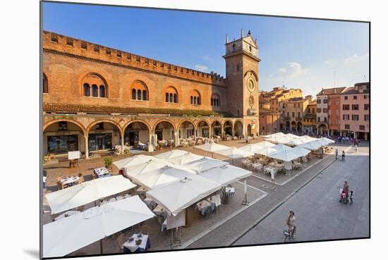 Italy, Lombardy, Mantova District, Mantua, Piazza Delle Erbe and Torre Dell'Orologio-Francesco Iacobelli-Mounted Photographic Print