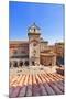 Italy, Lombardy, Mantova District, Mantua, Piazza Delle Erbe and Torre Dell'Orologio-Francesco Iacobelli-Mounted Photographic Print