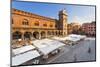 Italy, Lombardy, Mantova District, Mantua, Piazza Delle Erbe and Torre Dell'Orologio-Francesco Iacobelli-Mounted Photographic Print