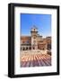 Italy, Lombardy, Mantova District, Mantua, Piazza Delle Erbe and Torre Dell'Orologio-Francesco Iacobelli-Framed Photographic Print