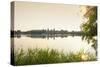 Italy, Lombardy, Mantova District, Mantua, View Towards the Town and Lago Inferiore, Mincio River.-Francesco Iacobelli-Stretched Canvas