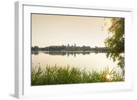 Italy, Lombardy, Mantova District, Mantua, View Towards the Town and Lago Inferiore, Mincio River.-Francesco Iacobelli-Framed Photographic Print