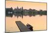 Italy, Lombardy, Mantova District, Mantua, View Towards the Town and Lago Inferiore, Mincio River.-Francesco Iacobelli-Mounted Photographic Print