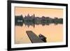 Italy, Lombardy, Mantova District, Mantua, View Towards the Town and Lago Inferiore, Mincio River.-Francesco Iacobelli-Framed Photographic Print