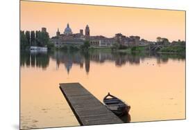 Italy, Lombardy, Mantova District, Mantua, View Towards the Town and Lago Inferiore, Mincio River.-Francesco Iacobelli-Mounted Photographic Print