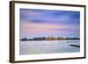 Italy, Lombardy, Mantova District, Mantua, View Towards the Town and Lago Inferiore, Mincio River.-Francesco Iacobelli-Framed Photographic Print