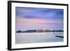 Italy, Lombardy, Mantova District, Mantua, View Towards the Town and Lago Inferiore, Mincio River.-Francesco Iacobelli-Framed Photographic Print