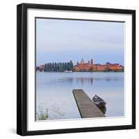 Italy, Lombardy, Mantova District, Mantua, View Towards the Town and Lago Inferiore, Mincio River.-Francesco Iacobelli-Framed Photographic Print