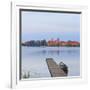 Italy, Lombardy, Mantova District, Mantua, View Towards the Town and Lago Inferiore, Mincio River.-Francesco Iacobelli-Framed Photographic Print