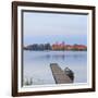 Italy, Lombardy, Mantova District, Mantua, View Towards the Town and Lago Inferiore, Mincio River.-Francesco Iacobelli-Framed Photographic Print