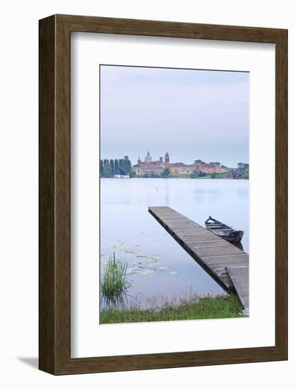 Italy, Lombardy, Mantova District, Mantua, View Towards the Town and Lago Inferiore, Mincio River.-Francesco Iacobelli-Framed Photographic Print