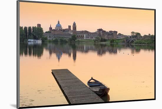 Italy, Lombardy, Mantova District, Mantua, View Towards the Town and Lago Inferiore, Mincio River.-Francesco Iacobelli-Mounted Photographic Print