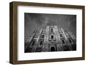 Italy, Lombardy, Milan, Duomo, Florence Cathedral at Dusk-Walter Bibikow-Framed Photographic Print