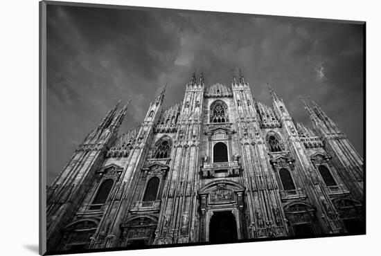 Italy, Lombardy, Milan, Duomo, Florence Cathedral at Dusk-Walter Bibikow-Mounted Photographic Print