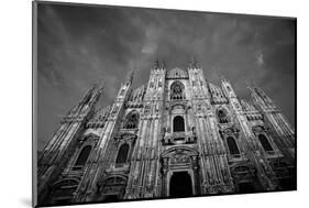 Italy, Lombardy, Milan, Duomo, Florence Cathedral at Dusk-Walter Bibikow-Mounted Photographic Print