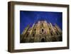 Italy, Lombardy, Milan, Duomo, Florence Cathedral at Dusk-Walter Bibikow-Framed Photographic Print