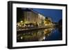 Italy, Lombardy, Milan. Historic Naviglio Grande canal area known for vibrant nightlife-Alan Klehr-Framed Photographic Print