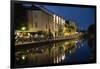 Italy, Lombardy, Milan. Historic Naviglio Grande canal area known for vibrant nightlife-Alan Klehr-Framed Photographic Print