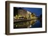 Italy, Lombardy, Milan. Historic Naviglio Grande canal area known for vibrant nightlife-Alan Klehr-Framed Photographic Print