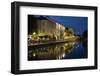 Italy, Lombardy, Milan. Historic Naviglio Grande canal area known for vibrant nightlife-Alan Klehr-Framed Photographic Print