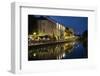 Italy, Lombardy, Milan. Historic Naviglio Grande canal area known for vibrant nightlife-Alan Klehr-Framed Photographic Print