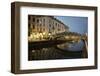 Italy, Lombardy, Milan. Historic Naviglio Grande canal area known for vibrant nightlife-Alan Klehr-Framed Photographic Print