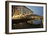 Italy, Lombardy, Milan. Historic Naviglio Grande canal area known for vibrant nightlife-Alan Klehr-Framed Photographic Print