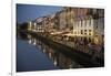 Italy, Lombardy, Milan. Historic Naviglio Grande canal area known for vibrant nightlife-Alan Klehr-Framed Photographic Print