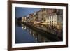 Italy, Lombardy, Milan. Historic Naviglio Grande canal area known for vibrant nightlife-Alan Klehr-Framed Photographic Print