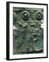Italy, Lombardy, Sesto Calende, Lamella Bronze Situla with Band and Imprinted Decoration-null-Framed Giclee Print