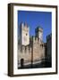 Italy, Lombardy, Sirmione, View of Scaliger Castle-null-Framed Giclee Print