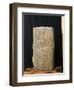 Italy, Lombardy, Val Camonica, Cornal, Idol Statue with Graffito from Camuni Tribe-null-Framed Giclee Print